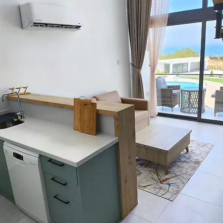Two Bedroom, Two Bathroom Luxury Loft In North Cyprus Esentepe Apartment Kalogrea